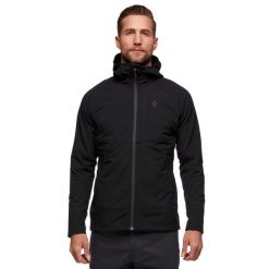 Bluza z kapturem trekkingowa męska Black Diamond Element. Czarne bluzy Black Diamond, m, bez wzorów, z kapturem. Za 629.99 zł.