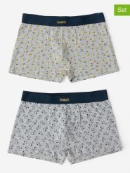 Admas Bokserki (2 pary) w kolorze jasnoszaro-granatowym rozmiar: S. Niebieskie bokserki admas, s, bez wzorów. Za 86.99 zł.