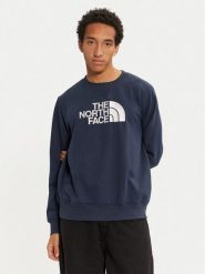 The North Face Bluza Drew Peak NF0A89EK Granatowy Regular Fit. Niebieskie bluzy The North Face, l, bez wzorów, z bawełny, bez kaptura. Za 209.99 zł.