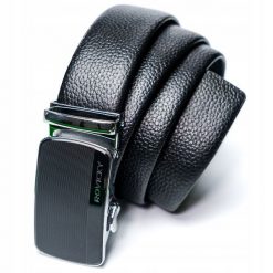 Pasek męski Pierre Andreus QQ-01-HQ-2 CZARNY. Czarne paski ROVICKY, bez wzorów, eleganckie. Za 71.99 zł.