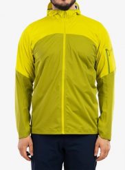 Kurtka przeciwdeszczowa męska Rab Kinetic Ultra Jacket. Żółte kurtki RAB, m, bez wzorów, z materiału, bez kaptura. Za 828.20 zł.