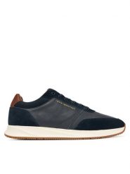 Tommy Hilfiger Sneakersy Dressy Runner FM0FM05910 Granatowy. Niebieskie buty sportowe casual Tommy Hilfiger, bez wzorów, ze skóry, bez zapięcia. Za 569.99 zł.