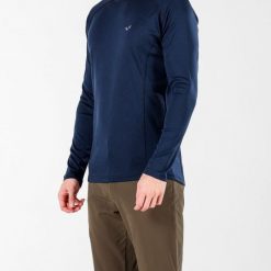 Astro - męska koszulka 100% wełna merino z zamkiem (195 g/m²). Niebieskie bielizna termoaktywna WOOLONA, m, bez wzorów, z wełny, bez ramiączek, trekkingowe. W wyprzedaży za 324.00 zł.