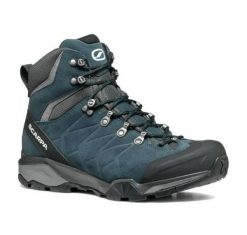 Buty trekkingowe męskie Scarpa ZG Trek GTX. Niebieskie buty turystyczne Scarpa, bez wzorów, z gore-texu, przed kolano, bez zapięcia, trekkingowe, gore-tex. Za 791.99 zł.