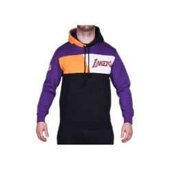 Bluza polar z kapturem Los Angeles Lakers NBA Color Blocked. Czarne bluzy z kapturem Mitchell & Ness, m, bez wzorów, z polaru, z kapturem. Za 311.50 zł.
