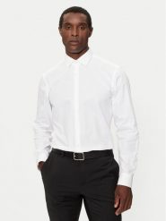 Hugo Koszula C-Jenno 50289499 Biały Slim Fit. Białe koszule Hugo, m, bez wzorów, z bawełny, bez kołnierzyka, bez ramiączek. Za 229.99 zł.