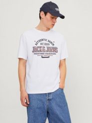 Jack & Jones Koszulka w kolorze białym rozmiar: M. Białe bezrękawniki Jack & Jones, m, bez wzorów, z bawełny, bez kołnierzyka, bez ramiączek. Za 35.10 zł.