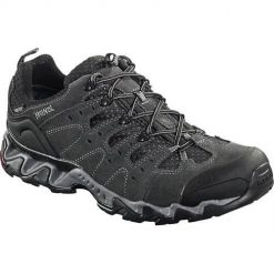 Buty trekkingowe męskie Meindl Portland Gtx. Czarne buty turystyczne MEINDL, bez wzorów, z gore-texu, bez zapięcia, trekkingowe, gore-tex. Za 1,221.00 zł.