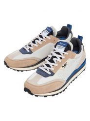 Pepe Jeans FOOTWEAR Sneakersy "Foster Connect" w kolorze niebiesko-beżowo-kremowym rozmiar: 41. Brązowe buty sportowe casual Pepe Jeans FOOTWEAR, bez wzorów, z jeansu, bez zapięcia. Za 173.99 zł.