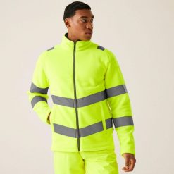 Polar roboczy męski Hi-s Pro Contract Thor. Żółte bluzy z polaru Regatta, m, bez wzorów, z polaru, bez kaptura. W wyprzedaży za 189.99 zł.