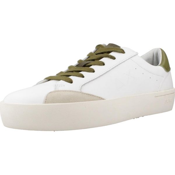 Buty SUN68 STREET LEATHER Biały. Białe buty turystyczne SUN68, bez wzorów, ze skóry, bez zapięcia, trekkingowe. Za 439.99 zł.