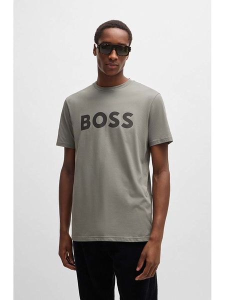 Hugo Boss Fashion Koszulka w kolorze szarym rozmiar: M. Szare bezrękawniki Hugo Boss Fashion, m, bez wzorów, z bawełny, bez kołnierzyka, bez ramiączek. Za 84.21 zł.