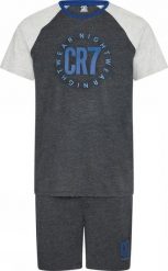 Cr7 Piżama/krótkie spodenki męskie — 100% bawełna, wielokolorowe – MULTICOLOUR. Piżamy CR7 Cristiano Ronaldo, m, bez wzorów, z bawełny, bez ramiączek. Za 261.73 zł.
