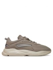 HUGO Sneakersy Leon 50548504 Szary. Szare buty sportowe casual Hugo, bez wzorów, ze skóry, bez zapięcia. Za 849.99 zł.