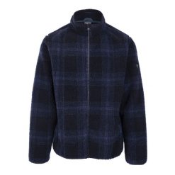 Męski Polar W Kratę Epperstone AT400. Niebieskie bluzy z polaru Trespass, na zimę, m, bez wzorów, z polaru, bez kaptura. Za 201.99 zł.