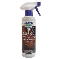 Impregnat do butów z nubuku i zamszu Nikwax 300 ml atomizer. Buty trekkingowe Nikwax, bez wzorów, z nubiku, bez zapięcia. Za 51.00 zł.