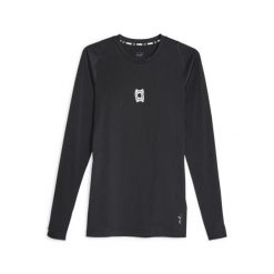 Męska koszulka z długim rękawem do koszykówki Hoops Team PUMA Black. Czarne bluzki z długim rękawem Puma, l, bez wzorów, bez kołnierzyka, bez ramiączek. Za 199.00 zł.
