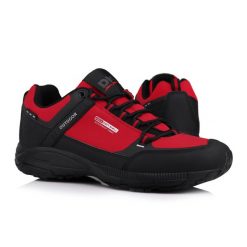 Buty męskie trekkingowo górskie DK PREDATOR LOW RED. Czarne trekkingi DK, bez wzorów, z materiału, przed kolano, bez zapięcia. Za 168.00 zł.