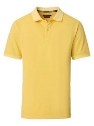 CASAMODA Koszulka polo w kolorze żółtym rozmiar: M. Żółte koszulki polo CASAMODA, m, bez wzorów, z bawełny, bez kołnierzyka, bez ramiączek. Za 96.37 zł.