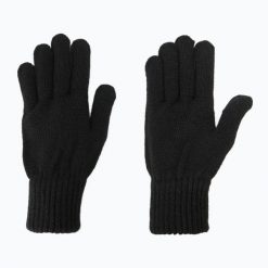 Rękawiczki EA7 Emporio Armani Mountain Core. Czarne rękawiczki EA7 Emporio Armani, bez wzorów, z materiału. Za 219.99 zł.