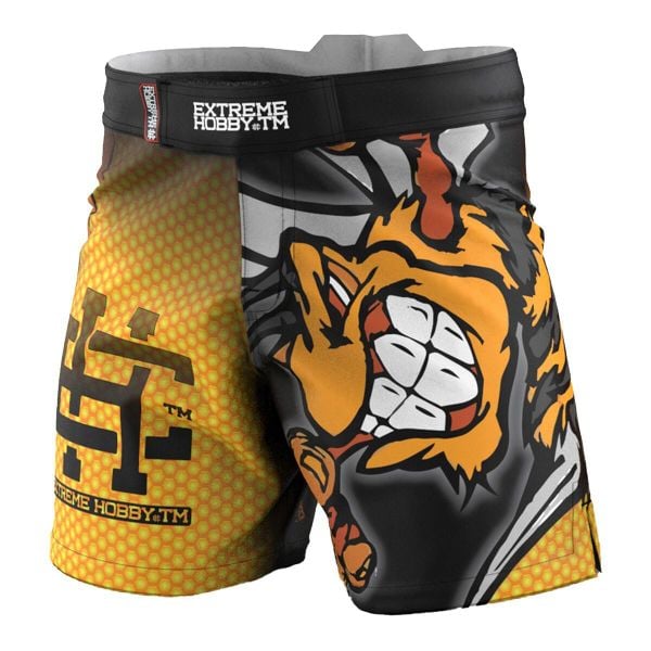 Spodenki Sportowe Męskie na trening i siłownię EXTREME HOBBY ANGRY WASP. Czarne krótkie spodenki sportowe EXTREME HOBBY, m, bez wzorów, z elastanu. Za 218.00 zł.