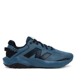 Buty do biegania New Balance. Niebieskie buty do biegania New Balance, bez wzorów, z gore-texu, bez zapięcia, do biegania, gore-tex. Za 369.99 zł.