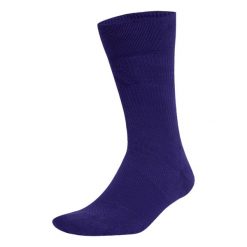 Skarpety adidas sportowe Football Cush. Fioletowe skarpetki sportowe Adidas, bez wzorów, z bawełny. Za 55.00 zł.