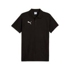 Polo Puma TeamEvostripe. Czarne koszulki polo Puma, bez wzorów, bez kołnierzyka, bez ramiączek. Za 210.00 zł.