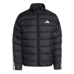 Kurtka puchowa adidas Essentials Climawarm 3 stripes. Czarne kurtki softshell Adidas, m, bez wzorów, z materiału, bez kaptura. Za 506.50 zł.
