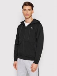 Lacoste Bluza SH9676 Czarny Regular Fit. Czarne bluzy LACOSTE, m, bez wzorów, z syntetyku, bez kaptura. Za 649.99 zł.