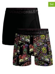 Muchachomalo Bokserki (2 pary) w kolorze czarnym rozmiar: L. Czarne bokserki MUCHACHOMALO, l, bez wzorów. Za 124.11 zł.