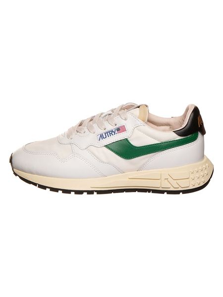 AUTRY Skórzane sneakersy "Relwind" w kolorze zielono-białym rozmiar: 41. Białe buty sportowe casual AUTRY, bez wzorów, z materiału, bez zapięcia. Za 428.43 zł.