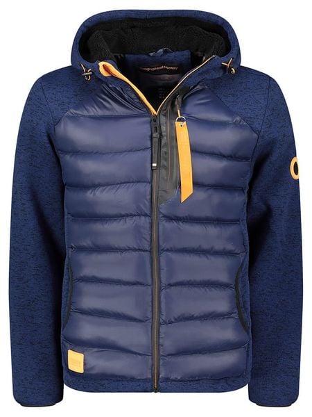 Geographical Norway Kurtka polarowa "Theo" w kolorze granatowym rozmiar: S. Niebieskie kurtki Geographical Norway, s, bez wzorów, z polaru, bez kaptura. Za 148.61 zł.