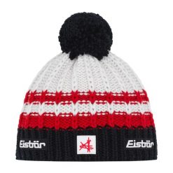 Czapka Eisbar Kova Pompon MÜ SA. Białe czapki zimowe Eisbar, bez wzorów, z wełny. Za 205.51 zł.