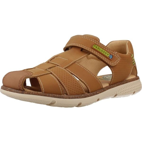 Sandały PABLOSKY 520894P Brązowy. Brązowe sandały PABLOSKY, ze skóry, bez zapięcia. Za 310.99 zł.