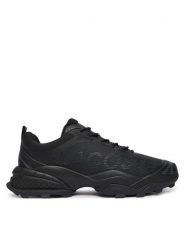 Lacoste Sneakersy L-Guard Breaker 7-50SMA0128 Czarny. Czarne buty sportowe casual LACOSTE, bez wzorów, z materiału, bez zapięcia. Za 469.99 zł.