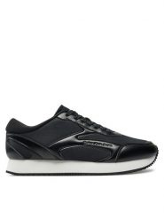 Calvin Klein Jeans Sneakersy Retro Runner Multilayer YM0YM01117 Czarny. Czarne buty sportowe casual Calvin Klein Jeans, bez wzorów, z jeansu, bez zapięcia. Za 359.99 zł.