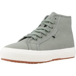 Buty SUPERGA S21415W Zielony. Zielone buty turystyczne Superga, bez wzorów, z tkaniny, bez zapięcia, na fitness i siłownię. Za 191.99 zł.