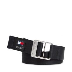Pasek Męski Tommy Jeans. Czarne paski Tommy Jeans, bez wzorów, z jeansu. Za 119.99 zł.