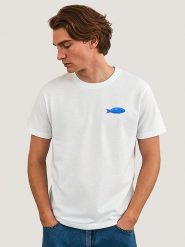 WOOOP Koszulka w kolorze białym rozmiar: L. Białe bezrękawniki Wooop, l, bez wzorów, z bawełny, bez kołnierzyka, bez ramiączek. Za 56.99 zł.