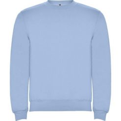 Bluza Unisex Dla Dorosłych Clasica Z Okrągłym Dekoltem. Niebieskie bluzy ROLY, l, bez wzorów, bez kaptura. Za 73.99 zł.