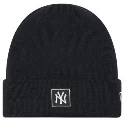 Czapka New York Yankees Team Cuff. Czarne czapki zimowe New Era, bez wzorów. Za 119.99 zł.