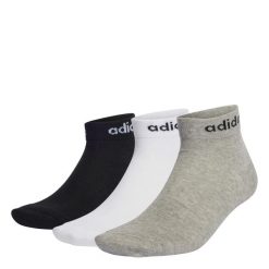 Niskie skarpety adidas Think Linear. Szare skarpety Adidas, bez wzorów, z materiału. Za 34.95 zł.