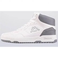 Buty do chodzenia męskie Kappa Broome Mf. Białe buty sportowe casual Kappa, bez wzorów, z gumy, bez zapięcia. Za 243.00 zł.