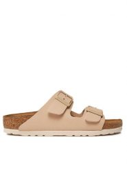 Birkenstock Klapki Arizona Birko-Flor 1027723 Beżowy. Brązowe klapki Birkenstock, ze skóry. Za 299.99 zł.