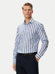 Tommy Hilfiger Koszula MW0MW43757 Niebieski Regular Fit. Niebieskie koszule Tommy Hilfiger, m, bez wzorów, z bawełny, bez kołnierzyka, bez ramiączek. Za 329.99 zł.