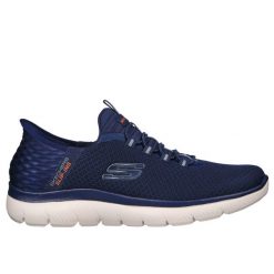 Koszykówka Skechers Slip-Ins: Summits-High Range. Niebieskie buty do koszykówki Skechers, bez zapięcia, do koszykówki. Za 329.99 zł.