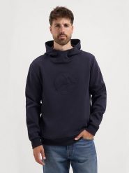 TRAVELIN' Bluza w kolorze granatowym rozmiar: 3XL. Niebieskie bluzy Travelin', xl, bez wzorów, z kapturem. Za 195.99 zł.