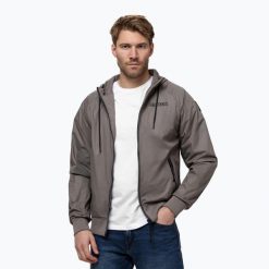Kurtka męska Pitbull Athletic Logo Nylon Hooded. Szare kurtki PITBULL, m, bez wzorów, z materiału, bez kaptura. Za 229.99 zł.