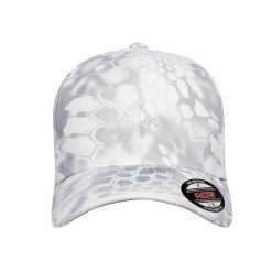 Czapka Z Daszkiem Kryptek. Zielone czapki z daszkiem FLEXFIT, bez wzorów, z materiału. Za 99.99 zł.
